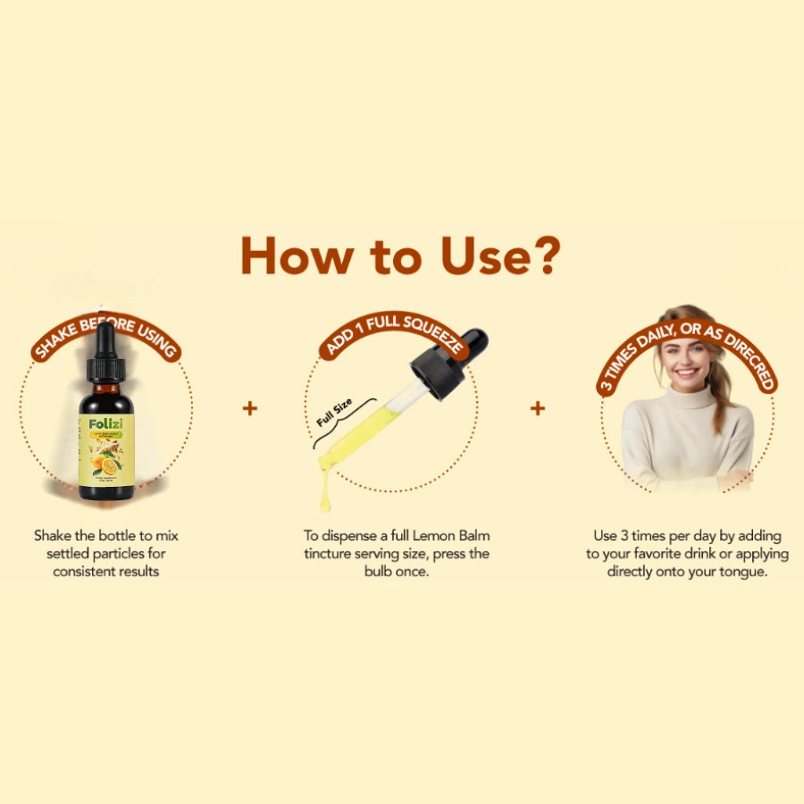 Organic Lemon Balm Extract with Ginger