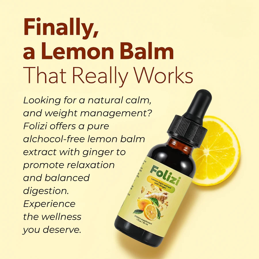 Organic Lemon Balm Extract with Ginger