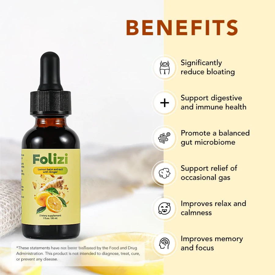Organic Lemon Balm Extract with Ginger