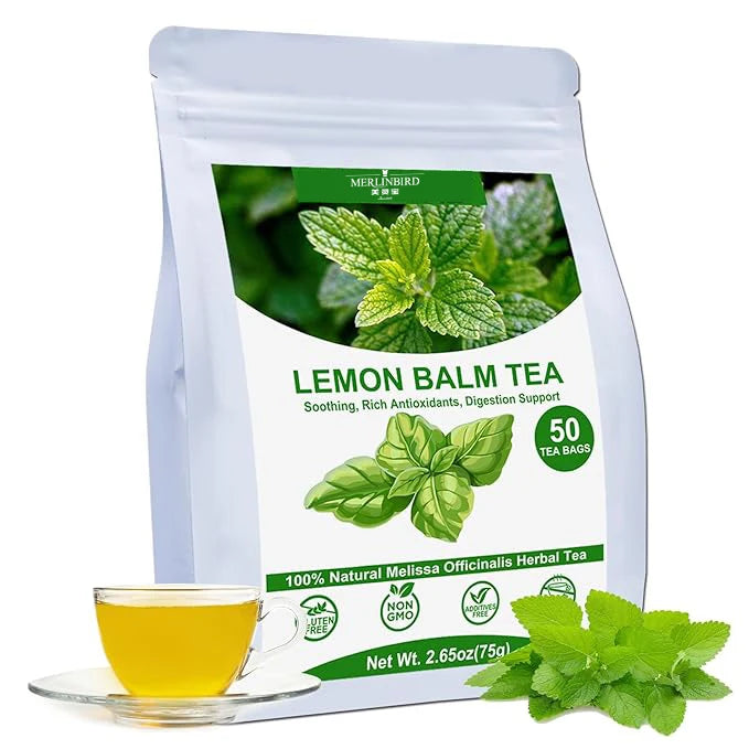 Organic Lemon Balm Herbal Tea (50 Tea Bags)
